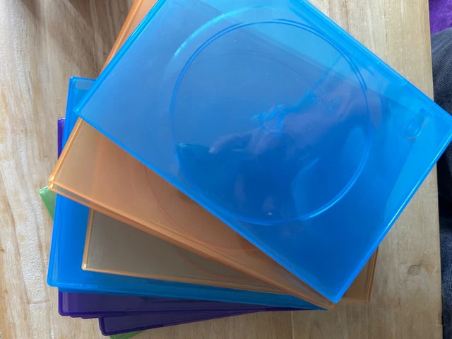 Lot of 12 Plastic DVD & CD Cases