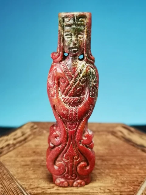 Ancient Natural Chinese Old Jade Hand-carved Prime Minister Pendant F10