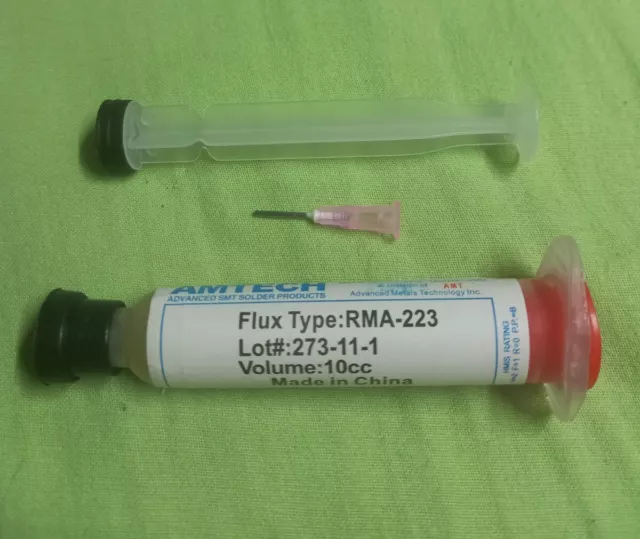 ■ Flussante Flux 10cc Pasta Gel Saldante Aria Calda, BGA, Smd CON STELO E AGO