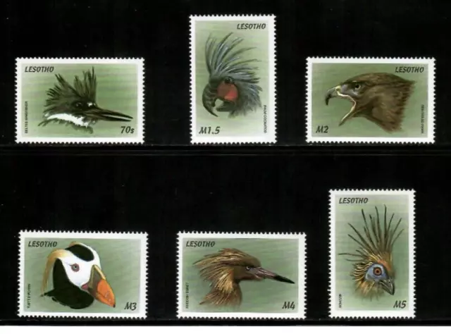 Lesotho 1999 - Birds Flora and Fauna - Set of 6 Stamps - Scott #1177-82 - MNH