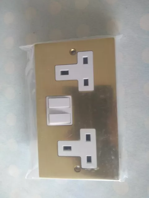 Hamilton Electrical Sockets and Switches Polished Brass