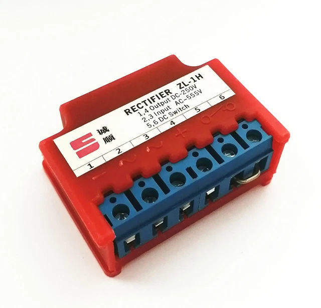 thumbnail image 2 of Motor Brake Rectifier 19141000 – 230V Bridge Rectifier, 200-275 VAC In / 180-250 VDC Out 2 of 6
