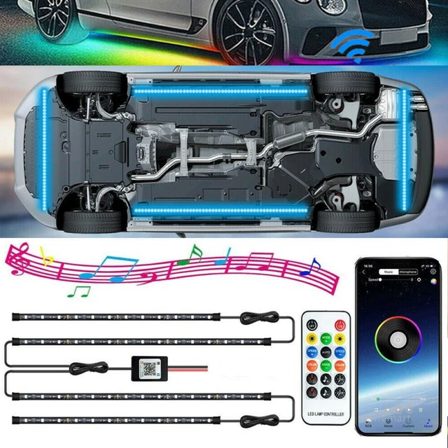16 Milioni Colori RGB LED Illuminazione Sottoscocca Auto Underglow Corpo Luce