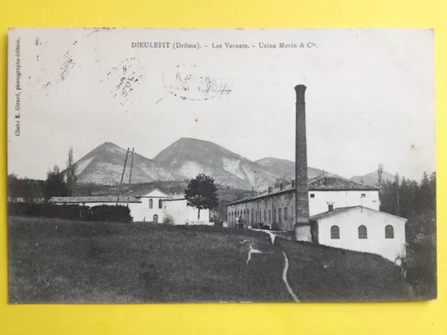 cpa FRANCE 26 - DIEULEFIT (Drôme) Les VERNETS Usine de Tissage MORIN & Cie