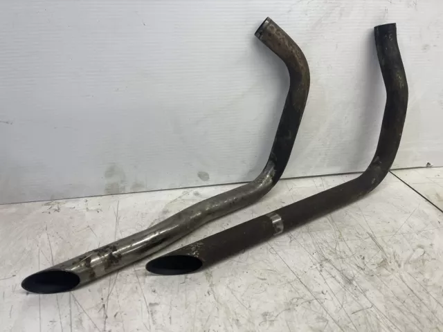 Harley Davidson 45" Flathead Drag Pipe Exhaust Vintage Chopper Part with PATINA