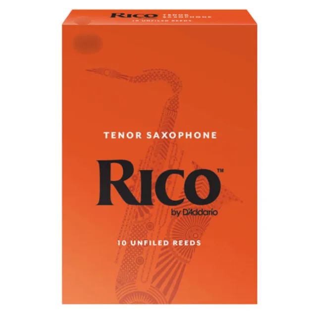 Anches D'Addario RICO saxophone Ténor "Orange Box" unfiled - toutes forces