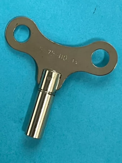Uhrenschlüssel vernickelt Nr.14 Vierkant 5,75 mm Aufziehschlüssel Schlüssel