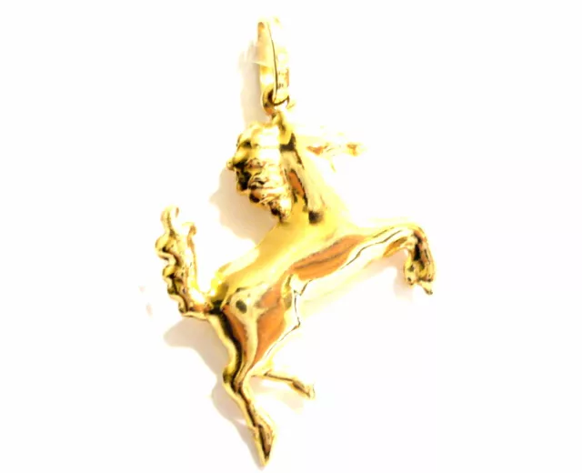Colgante Oro Amarillo 18K 750 (1000) Caballo Rampante