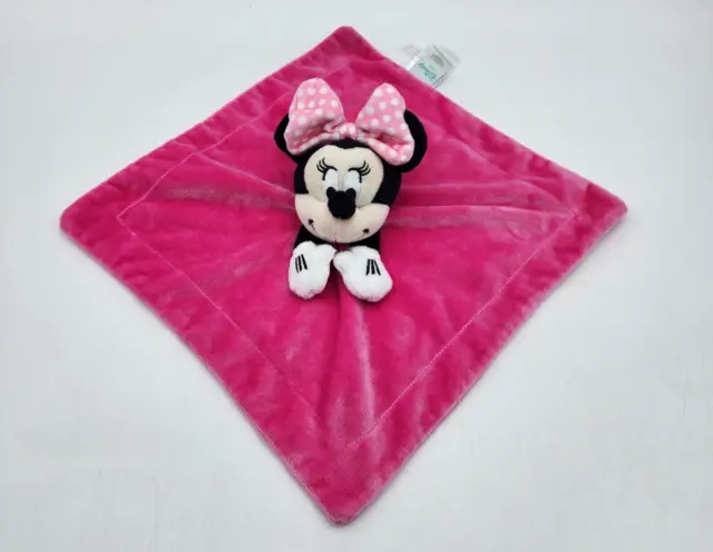 Disney Baby Minnie Mouse Lovey Pink Plush Security Blanket