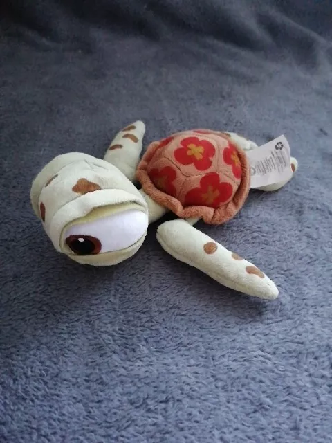 Squirt The Turtle Plush Soft Toy. Finding Nemo. Disney Pixar. Disney Store. 8"