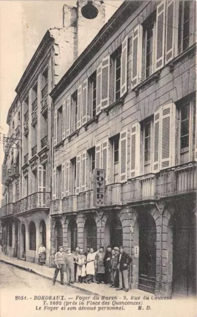 Cpa 33 Bordeaux Foyer Du Marin 9 Rue Du Convent Le Foyer Et His Personal Devotion