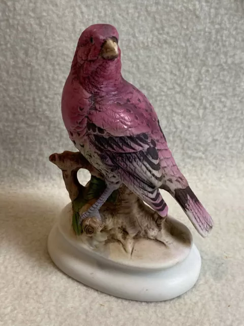 Vintage Lefton Hand-painted House Finch Bird Figurine