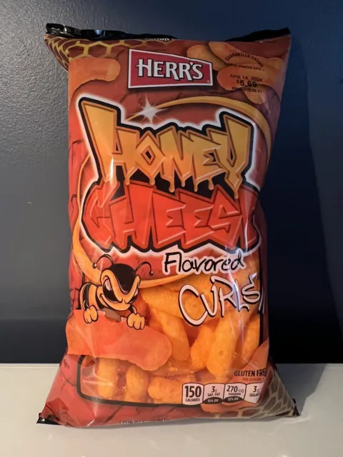 🟠 Brand New Limited Rare Herr's Honey Cheese Flavored Curls Bag 7oz