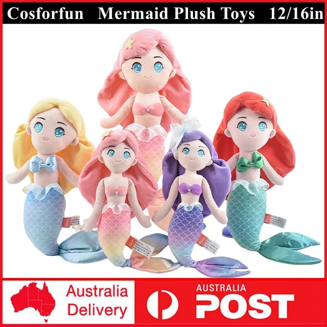 The Little Mermaid Plush Toy Cartoon Cute Mermaid Stuffed Doll Toy Kid Girl Gift