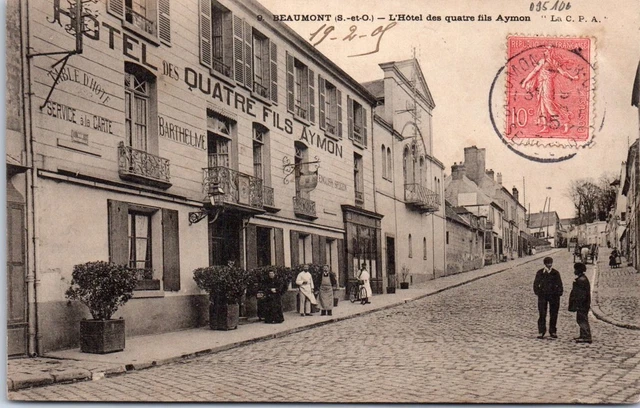 95 BEAUMONT SUR OISE - l'hotel des quatre fils aymon