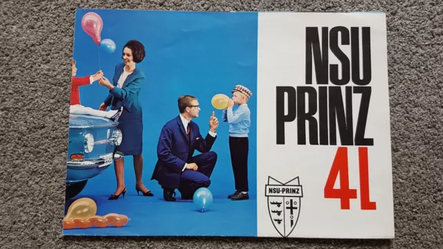 Nsu Prinz 4L Sales Brochure 1960'S