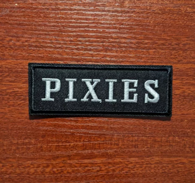 Pixies Band Patch Original Alternative Rock Embroidered Iron On Patch 4x1.5"