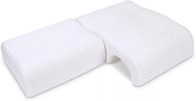 Homca Memory Foam Pillow For Couples - Adjustable Cuddle Pillow Anti Pressure Ar 2