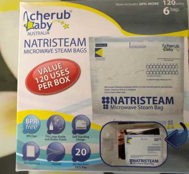 Cherub Baby Australia Natristeam Microwave Steam Bags