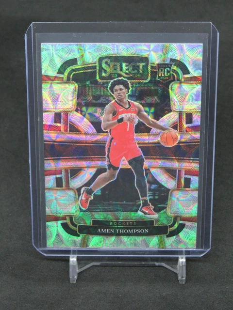 Rockets Rookie Thompson 2023-24 CANNOCCHIALE PANINI Select Amen Thompson Rookie Houston Rockets ...
