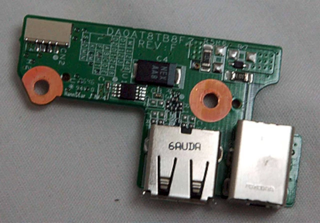 Genuine HP Pavilion DV6000 DV6700 USB DC In Power Jack Board W/Cable DDAT8APB200 - Foto 10
