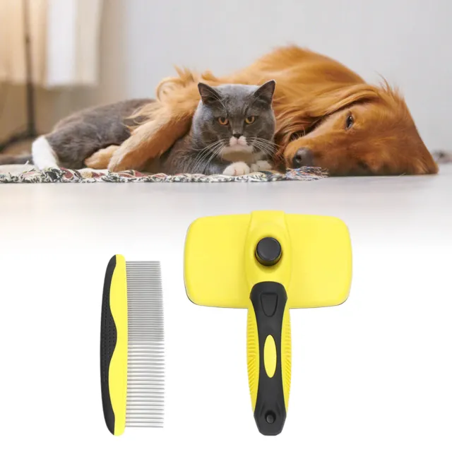 Brosse de toilettage 3-en-1 rechargeable pour chats avec peigne  autonettoyant en aérosol - brosse vapeur pour la mue, épilation au poil  emmêlé et cheveux non coiffés - brosse à vapeur pour chats