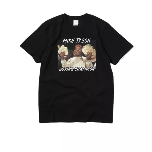 Boxing Champion Mike Tyson Hip Hop T-Shirt Cotton O-Neck Short Sleeve Men's T Sh