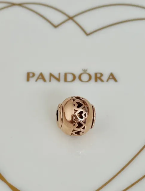 💜 PANDORA Essence *CARING* Rose Gold Charm 💝Wonderful Gift 🎁