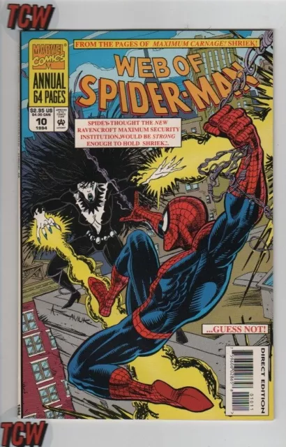 1994 Marvel Comics: Web Of Spider-Man #10 Annual Comic. Box.4@110