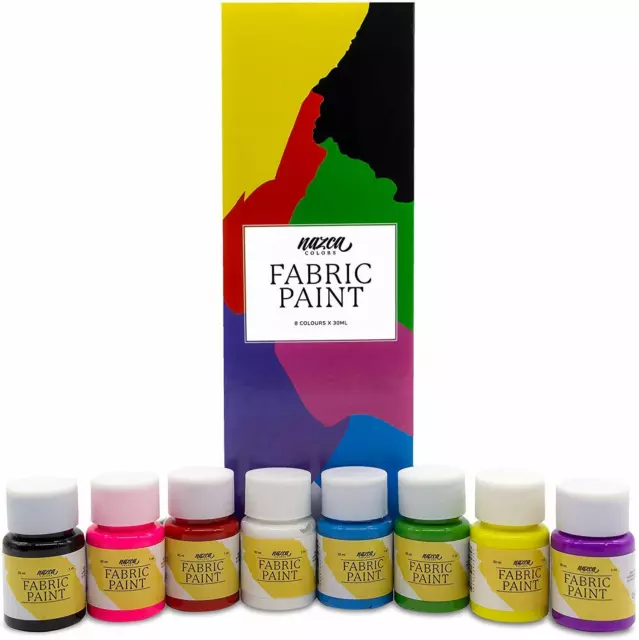 Fabric Paint 8 Colori Pittura Per Tessuti Nazca Colors Pittura Per