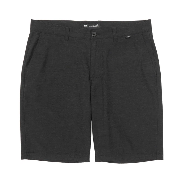 Travis Mathew Beck Shorts Men's Size 35 Black 10" Performance Stretch Golf Chino