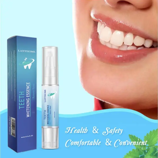 Instant Teeth Whitening Pen White Tooth Clean Gel Uv Bleach Dental Strength T2R9