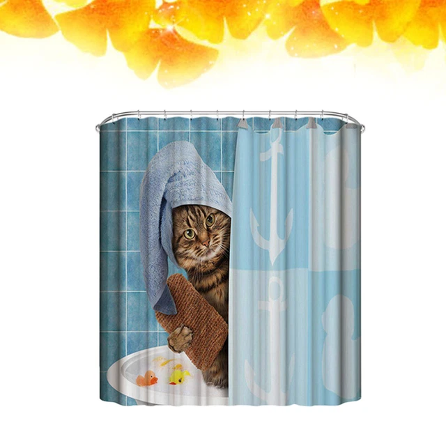 Cortinas de baño impermeables para personalidad digital