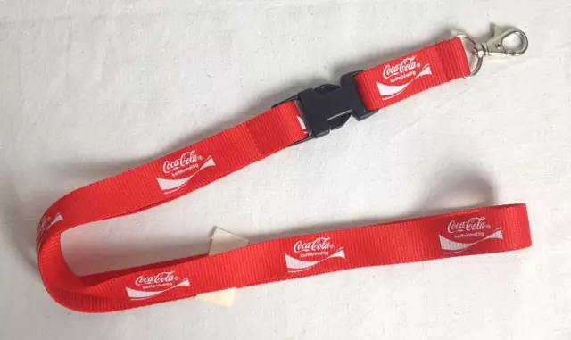 Coca-Cola - Schlüsselband Lanyard, rot NEU #039