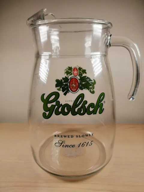 Glass Grolsch Beer Lager 4 Pint Pitcher Jug