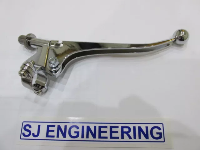 CLASSIC BSA NORTON TRIUMPH MX TRIALS CHROME PLATED CLUTCH LEVER 7/8 22mm SJ258