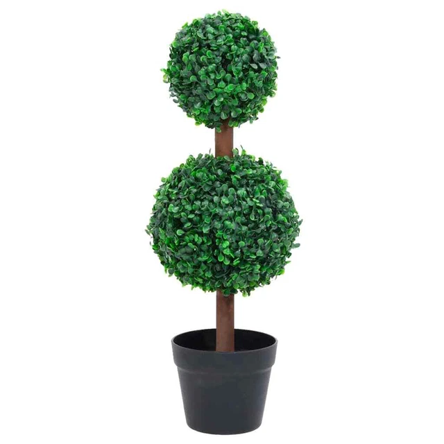 eacommerce Sfera di Bosso Sintetica Palla Artificiale Buxus Arredamento da Giardino Colore Verde | Pianta decorativa (38 cm