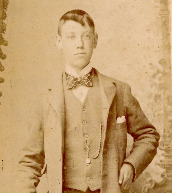 Hy Eckhardt Clapham London CDV Carte De Visite boy portrait Victorian #35 fashio