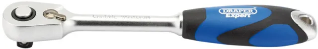 Draper 3/8" Sq. Dr. 60 Tooth Micro Head Reversible Soft Grip Ratchet 26515