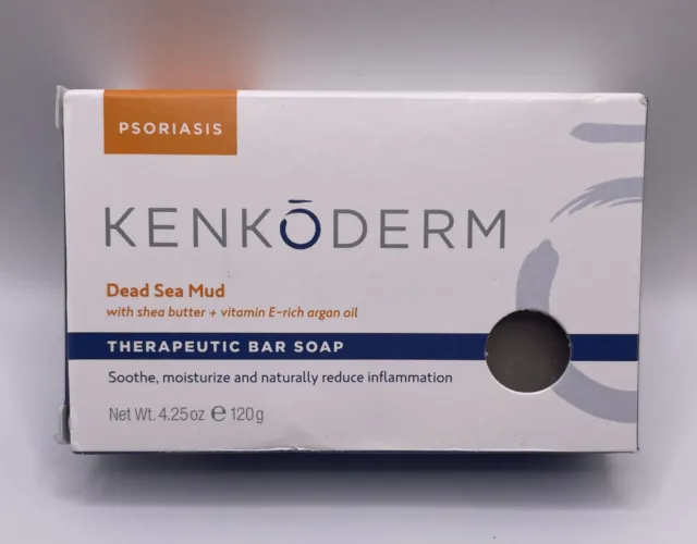 Kenkoderm Psoriasis Dead Sea Mud Soap with Argan Oil & Shea Butter 4.25 oz | ...