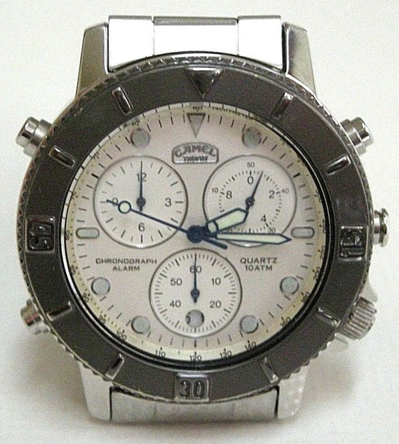 Montre Camel Trophy Chronograph Vintage - Modèle 580.491-494/S1 - Quartz Suisse Années 90 - Neuf Avec étiquettes