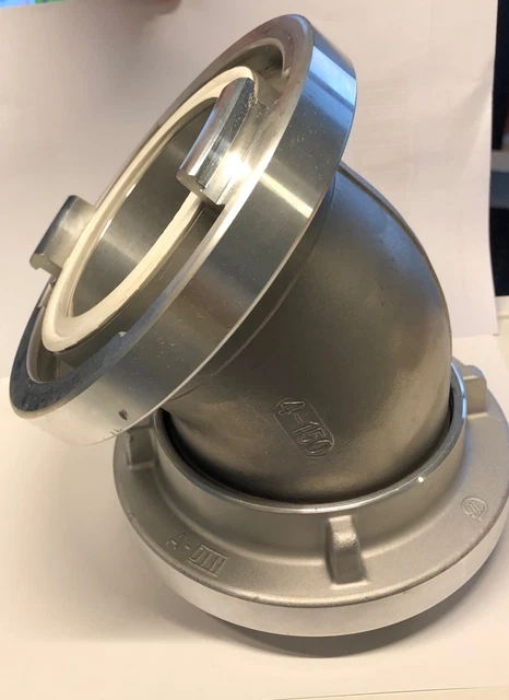 Produktbild von Rohrverbinder Industrie Storz C Rohrbogen Edelstahl - Mit Aluminiumkupplungen Für Feuerwehr & Industrie Storz C Edelstahl Aluminium