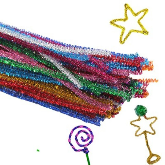 Juego de decoraciones navideñas de tallos artesanales de oropel de Navidad 100 piezas 100* 100x
