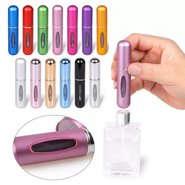 Mini 5ml Rechargeable Voyage Vaporisateur Parfum Atomiseur Vider Bouteille