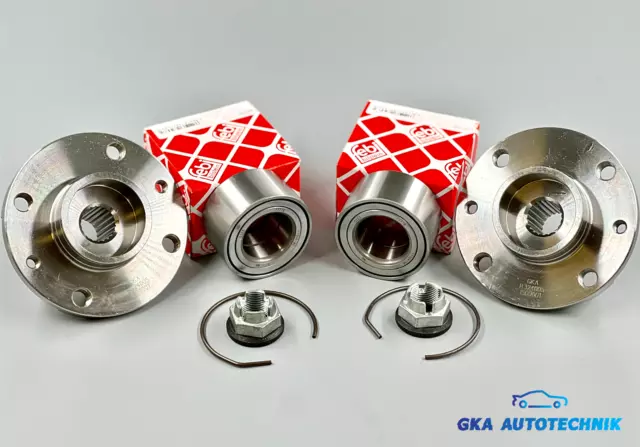 2x FEBI RADLAGERSATZ +RADNABE VORNE für Renault Twingo 1 C06 Clio 1, II 2 Thalia