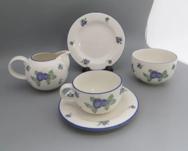 Royal Doulton Everyday Blueberry TC1204 - Various - Cups Saucers Plates Creamer 2