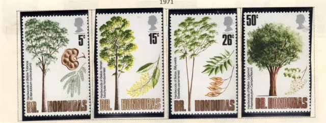 British Honduras Stamp Scott #283-286, Hardwood Trees, Set of 4, MNH, SCV$5.80