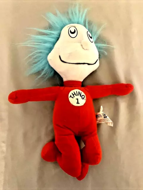 2003 Thing 1 Plush Toy 14” Dr. Seuss The Cat In The Hat Nanco Rare Excellent