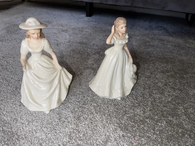 SBL Regal Collection English ‘Rose’ & ‘Valentine’ Lady Figurine Ornament