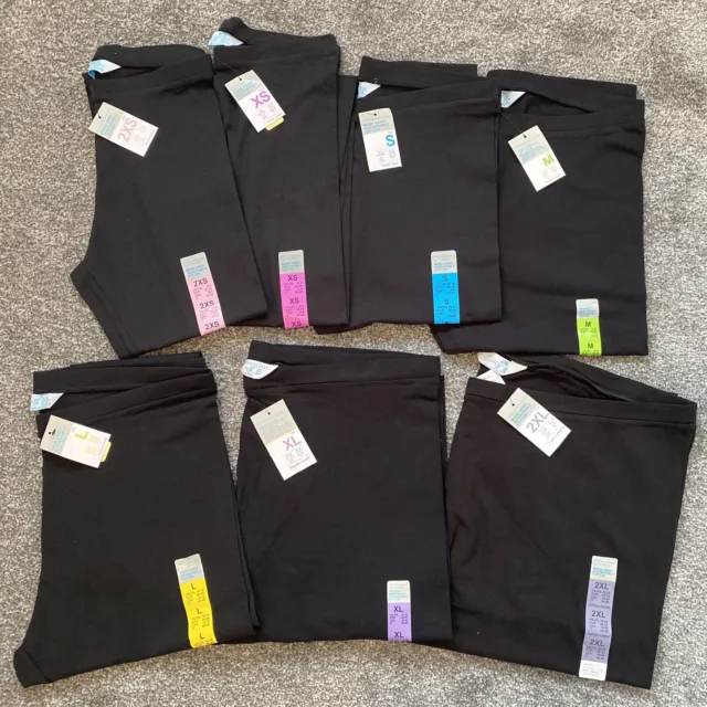 Primark Ladies Womens Black Leggings New with Tags Sustainable Cotton Sizes 4-24